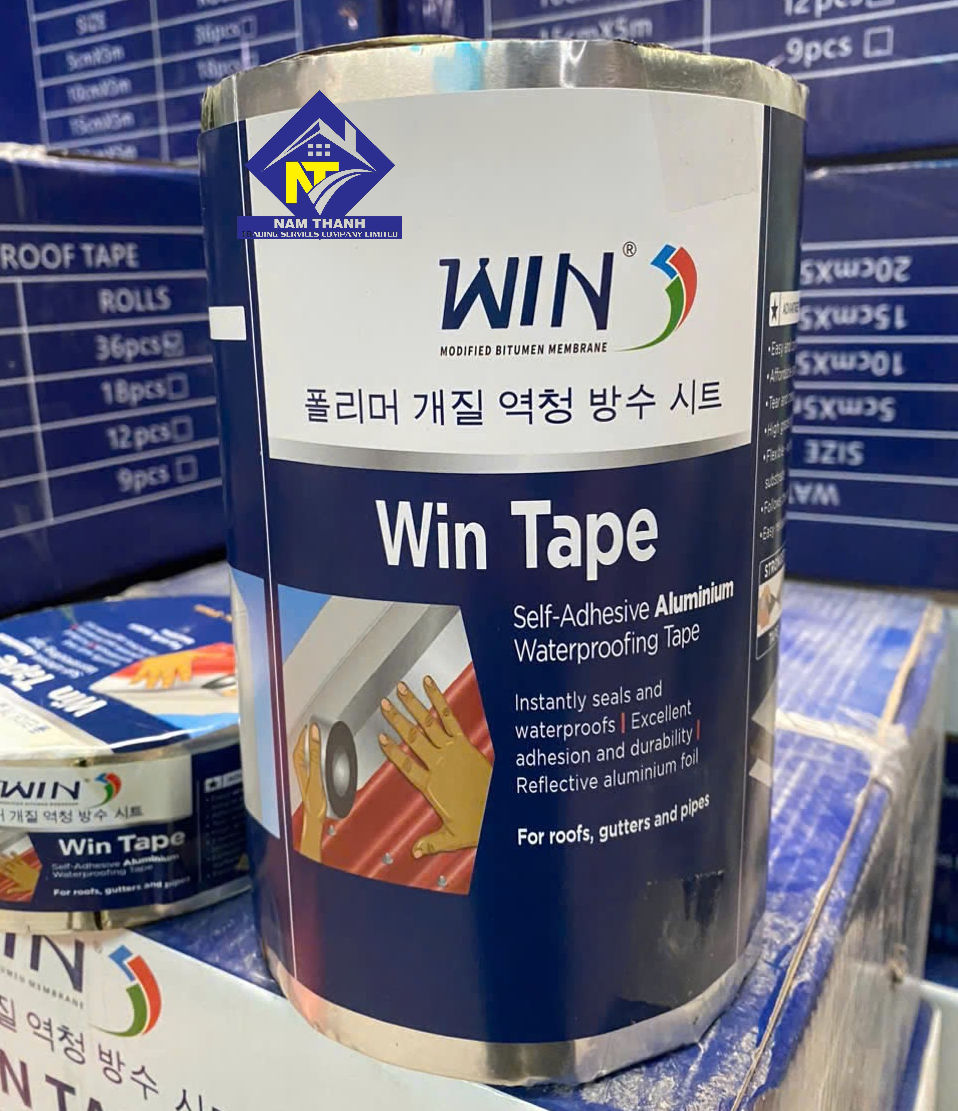 băng keo nhôm chống thấm tự dính Win Tape