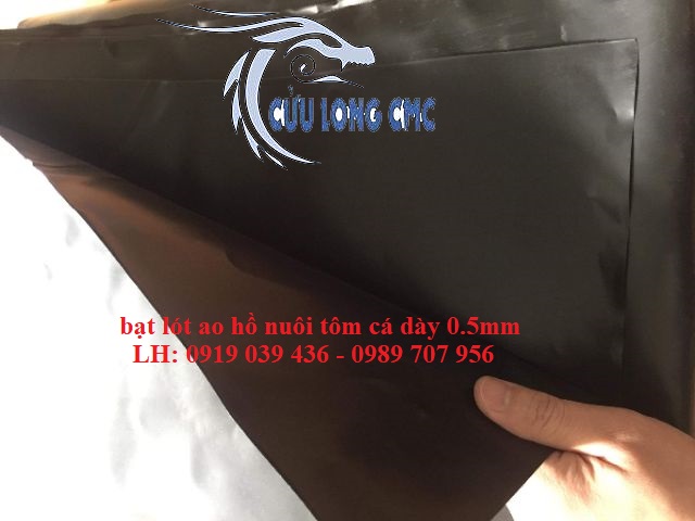 bạt lót ao hồ nuôi tôm cá dày 0.5mm
