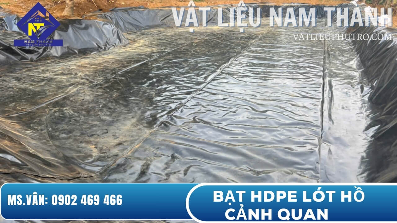 Bạt HDPE lót hồ cảnh quan