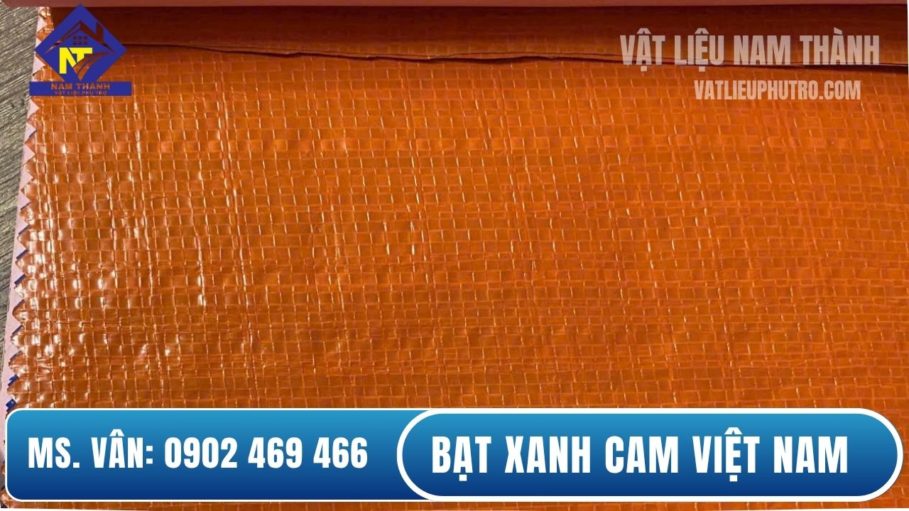 Bạt xanh cam trong nông nghiệp và xây dựng