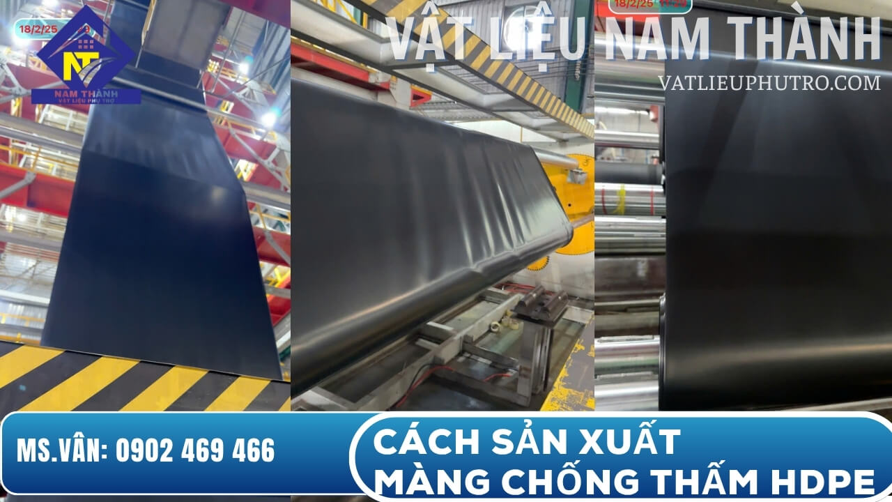 cách sản xuất ra màng chống thám HPDE