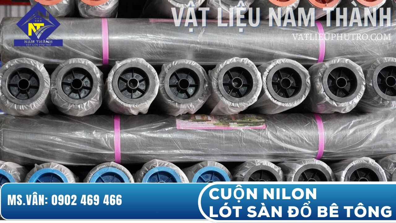 Cuộn nilon lót sàn đổ bê tông