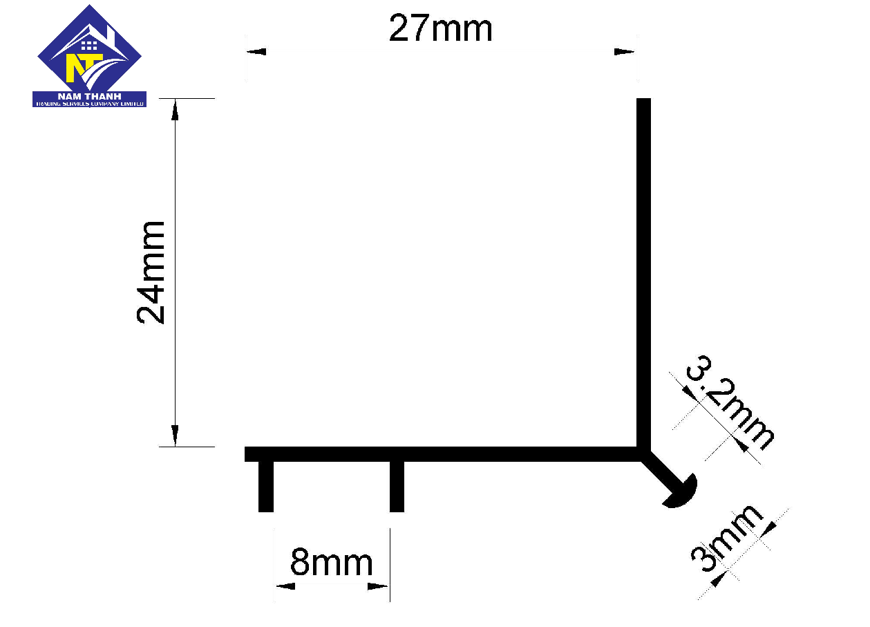 Thông số kỹ thuật của nẹp chỉ ngắt nước GMN 02