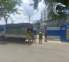 Giao hàng số lượng lớn con kê bê tông cho công trình ở khu chế xuất Tân Thuận quận 7