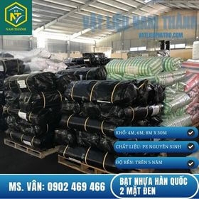 BẠT NHỰA HÀN QUỐC 2 MẶT ĐEN