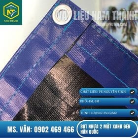 BẠT NHỰA 2 MẶT XANH/ĐEN