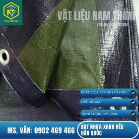 BẠT NHỰA XANH RÊU/TÍM HÀN QUỐC