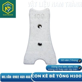 CỤC KÊ BÊ TÔNG CHỮ H - 100MM