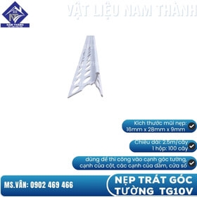 NẸP TRÁT GÓC TƯỜNG TG 10V