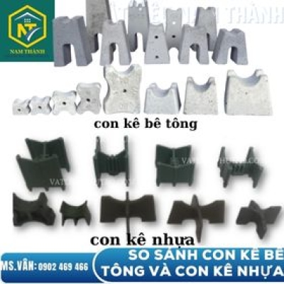 SO SÁNH CON KÊ BÊ TÔNG VÀ CON KÊ NHỰA