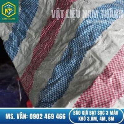BÁO GIÁ BẠT SỌC 3 MÀU KHỔ 3.8M, 4M, 6M RẺ NHẤT 2025