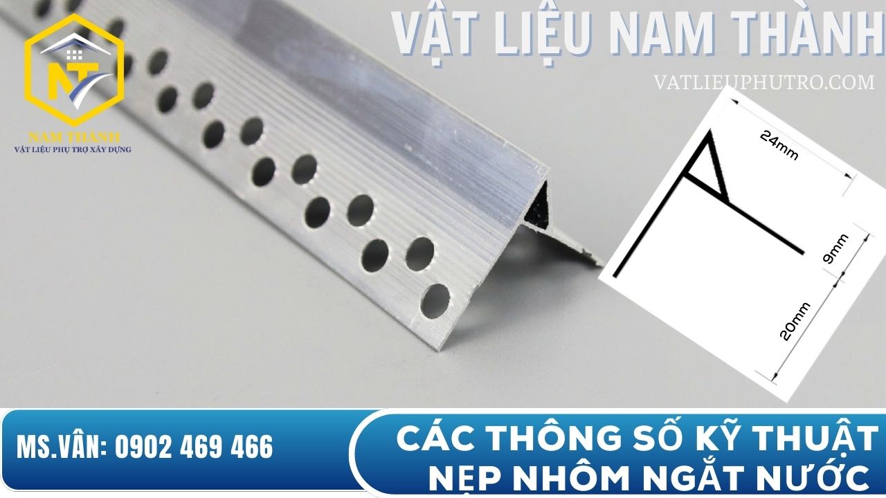 các thông số kỹ thuật của nẹp nhôm GMN 04