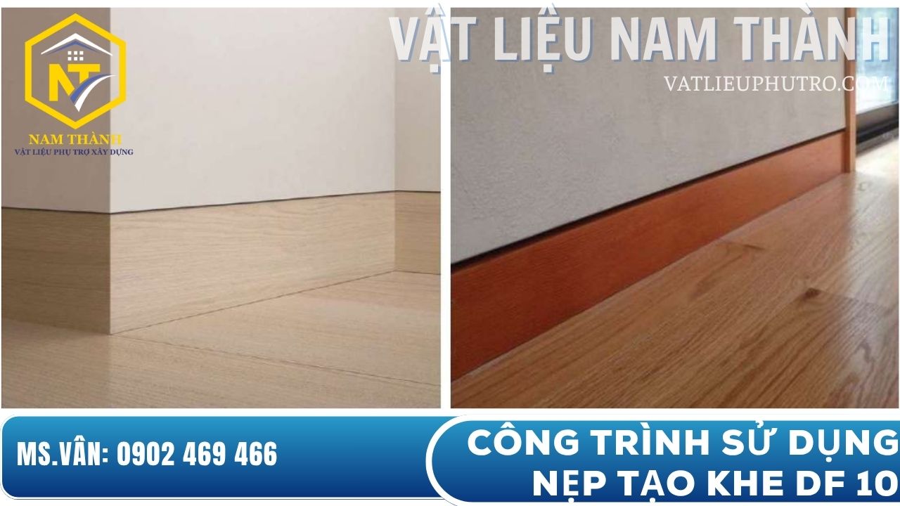 Công trình sử dụng nẹp tạo khe vật liệu 10mm