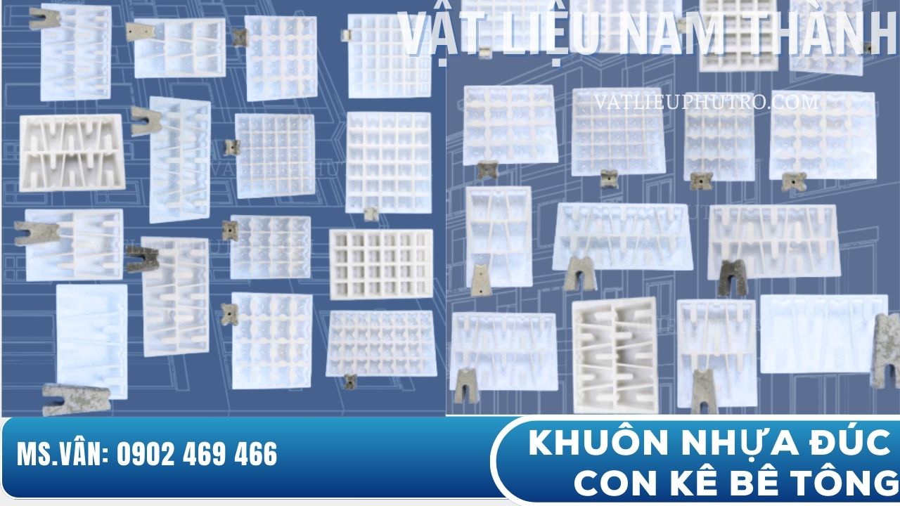 Khuôn nhựa để đúc con kê bê tông