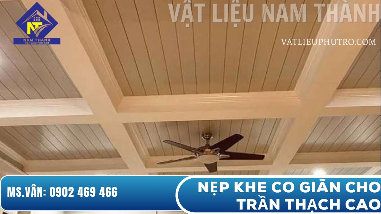 Nẹp khe co giãn cho trần thạch cao