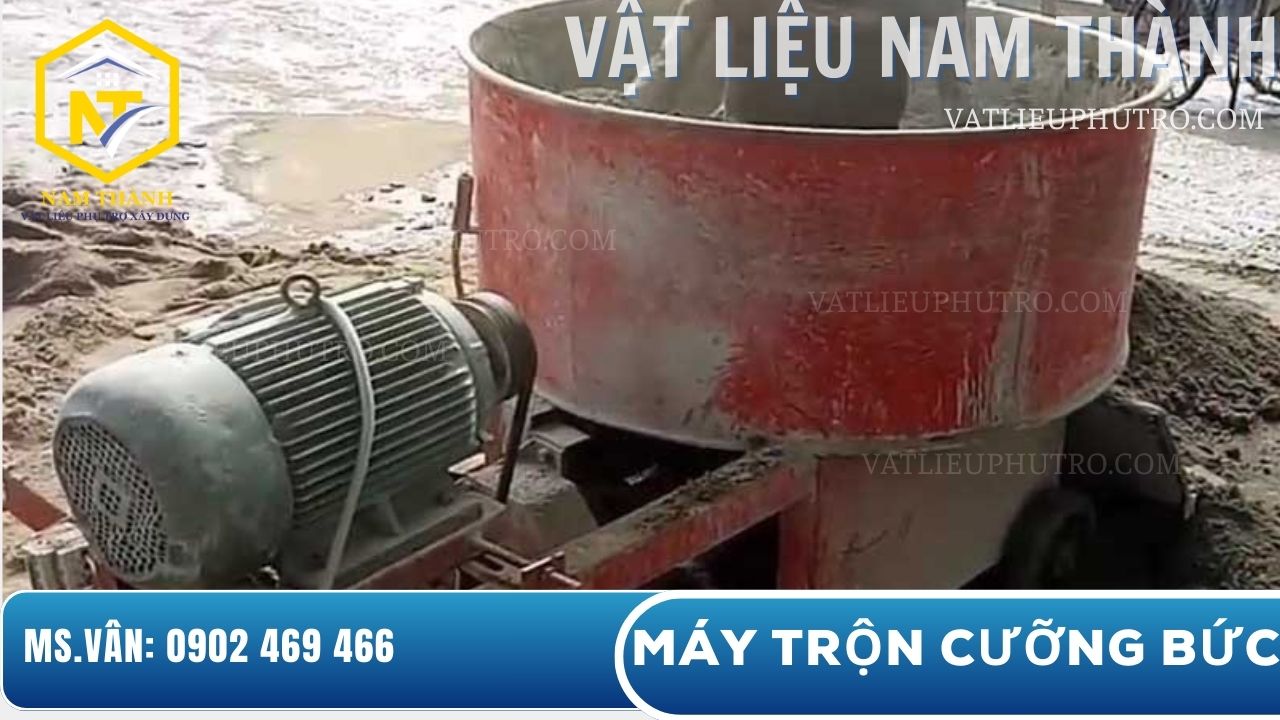 Sử dụng máy trộn cưỡng bức khi trộn bê tồng