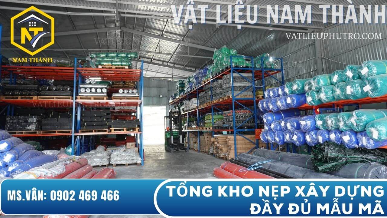 H&igrave;nh ảnh thực tế tổng kho nẹp x&acirc;y dựng Nam Th&agrave;nh với đầy đủ h&agrave;ng h&oacute;a