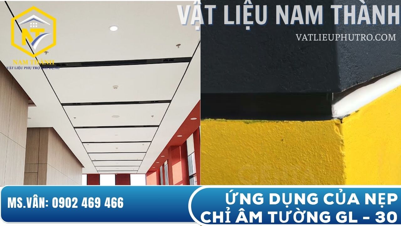 Ứng dụng thực tế của nẹp tạo ron âm tường 30mm