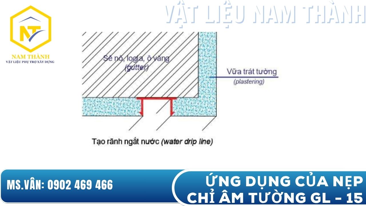 Ứng dụng của nẹp tạo ron âm tường 15mm