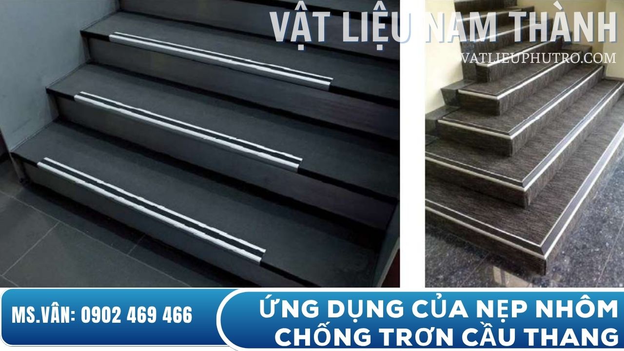 Ứng dụng của nẹp chống trượt cầu thang