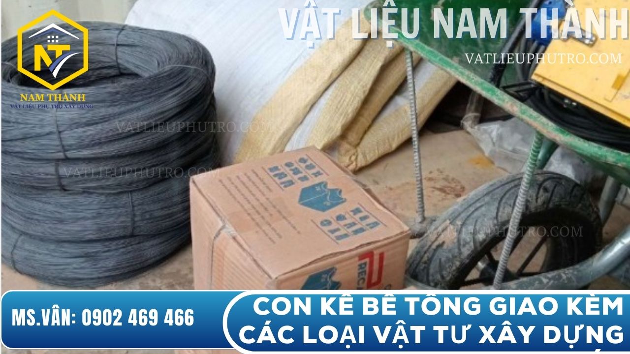Viên kê bê tông giao kèm các loại vật tư xây dựng khác, tiện lợi cho nhà thầu, tiết kiệm chi phí – Vật tư Nam Thành