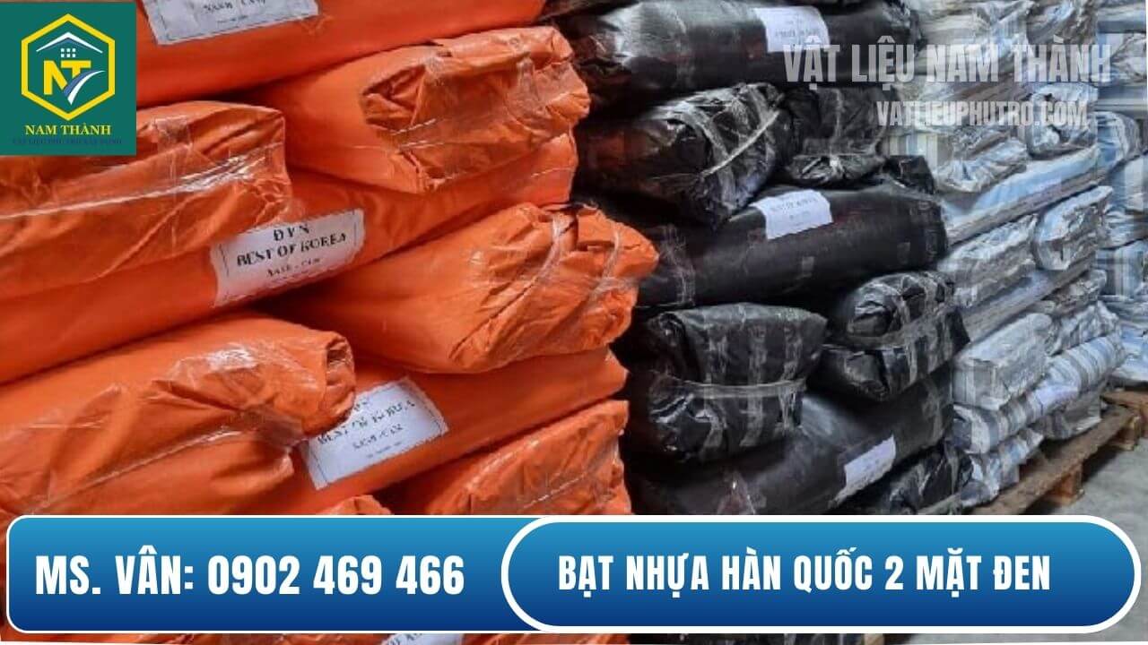 Bạt 2 mặt đen Hàn Quóc