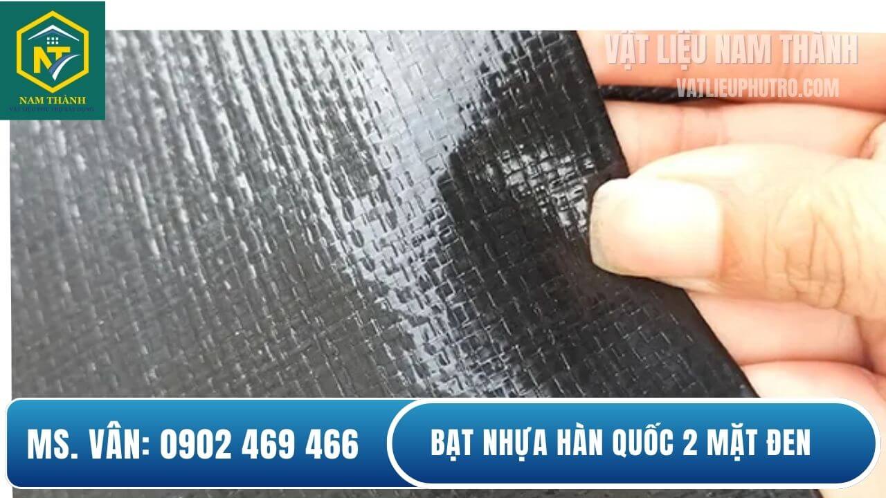 Bạt Hàn Quốc 2 mặt đen