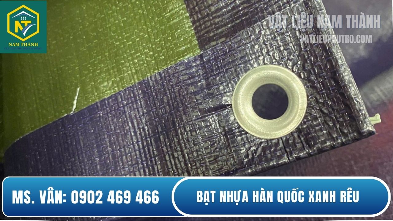Bạt nhựa Hàn Quốc xanh rêu