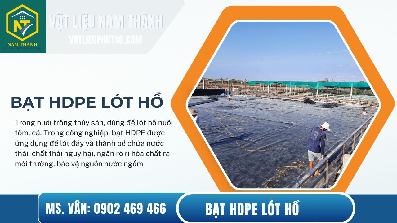 Bạt HDPE lót hồ chống thấm