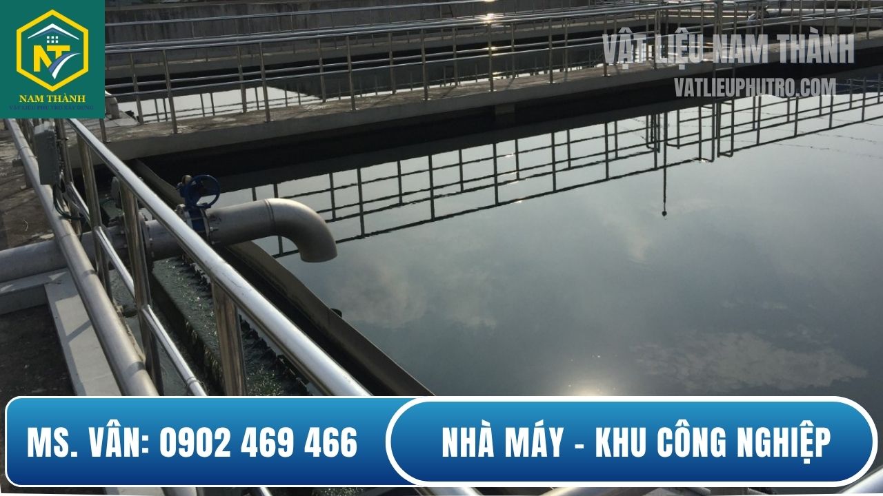 Bạt HDPE lót hồ xử lý nước thải khu công nghiệp