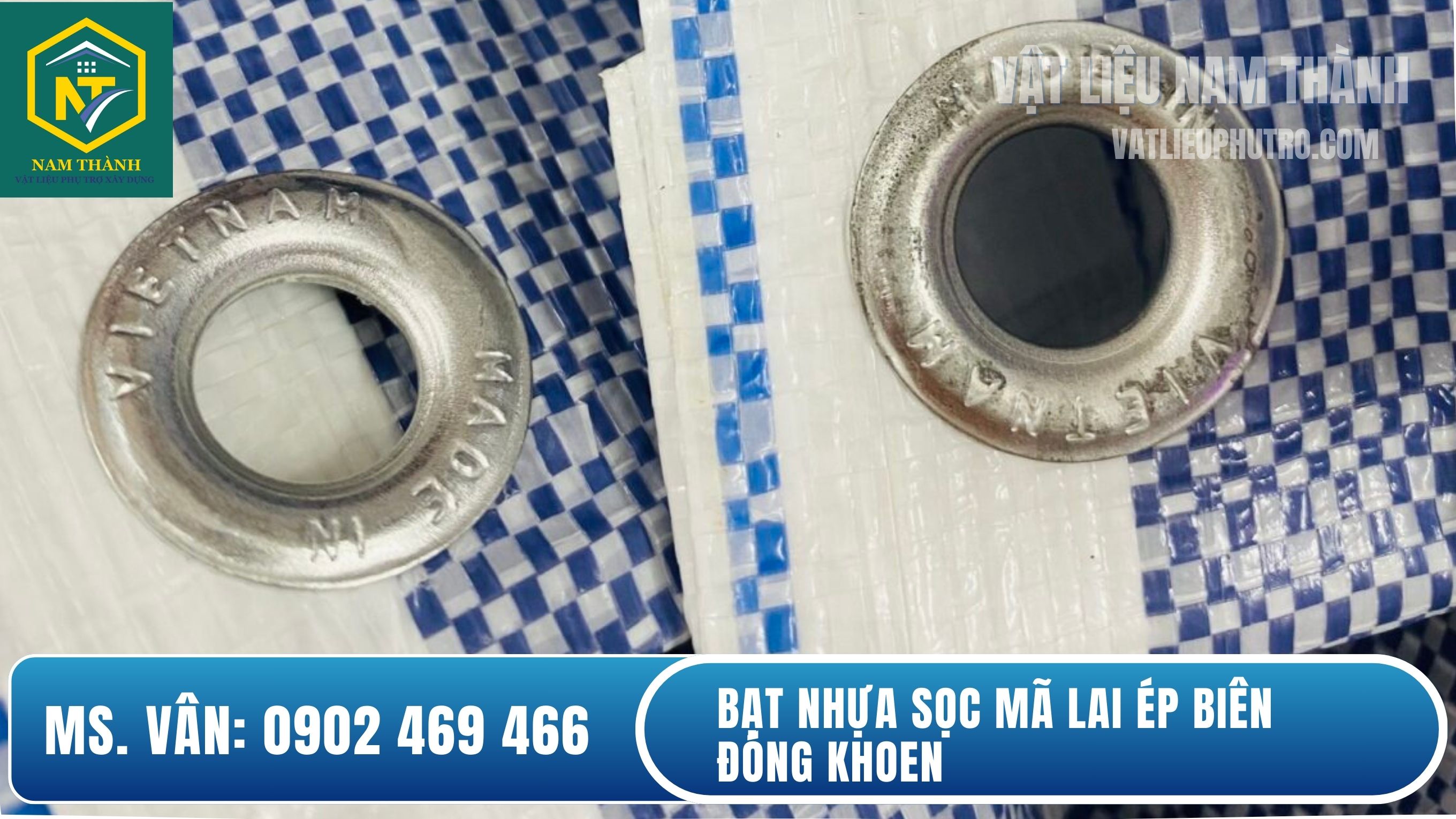 Bạt Mã Lai ép biên đóng khoen