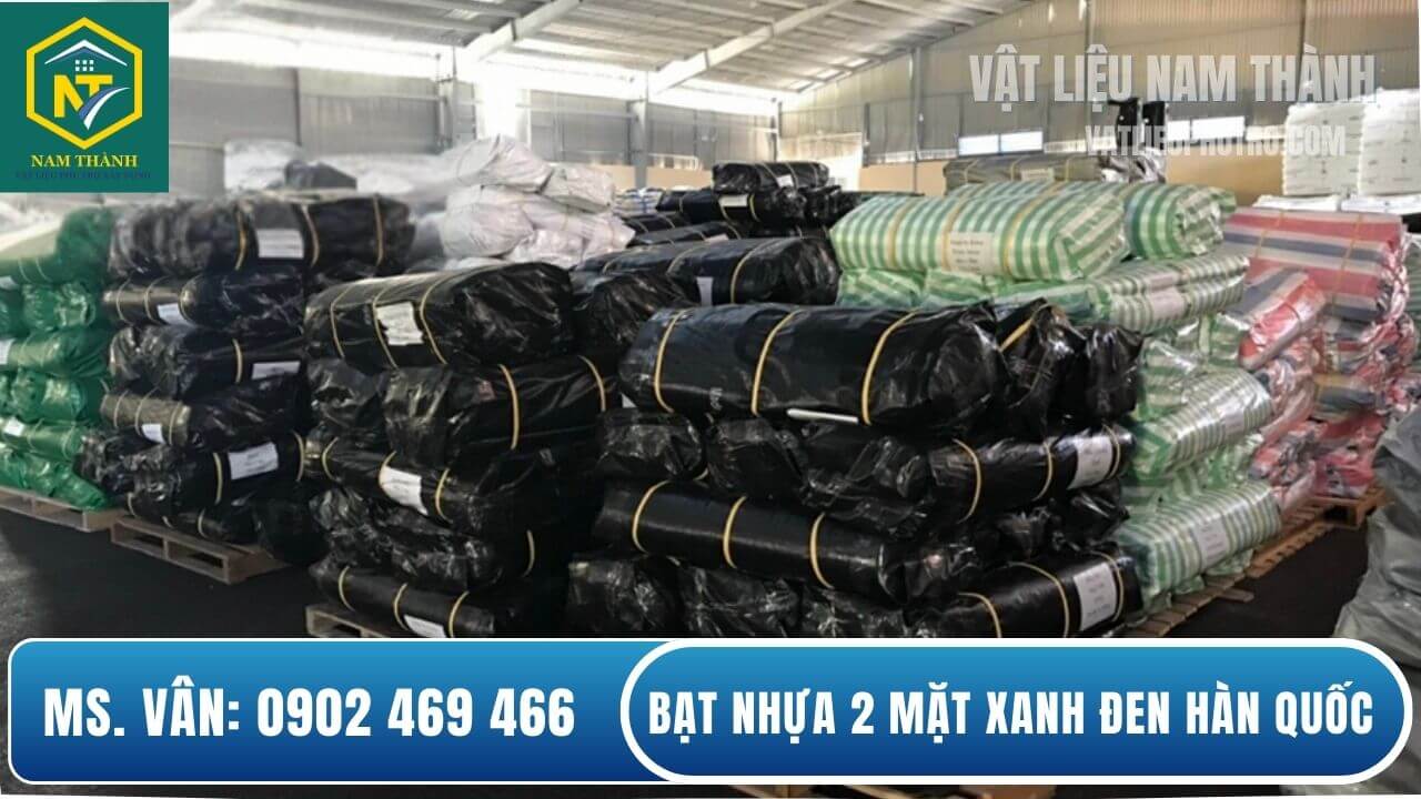 Bạt nhựa 2 mặt đen Hàn Quốc
