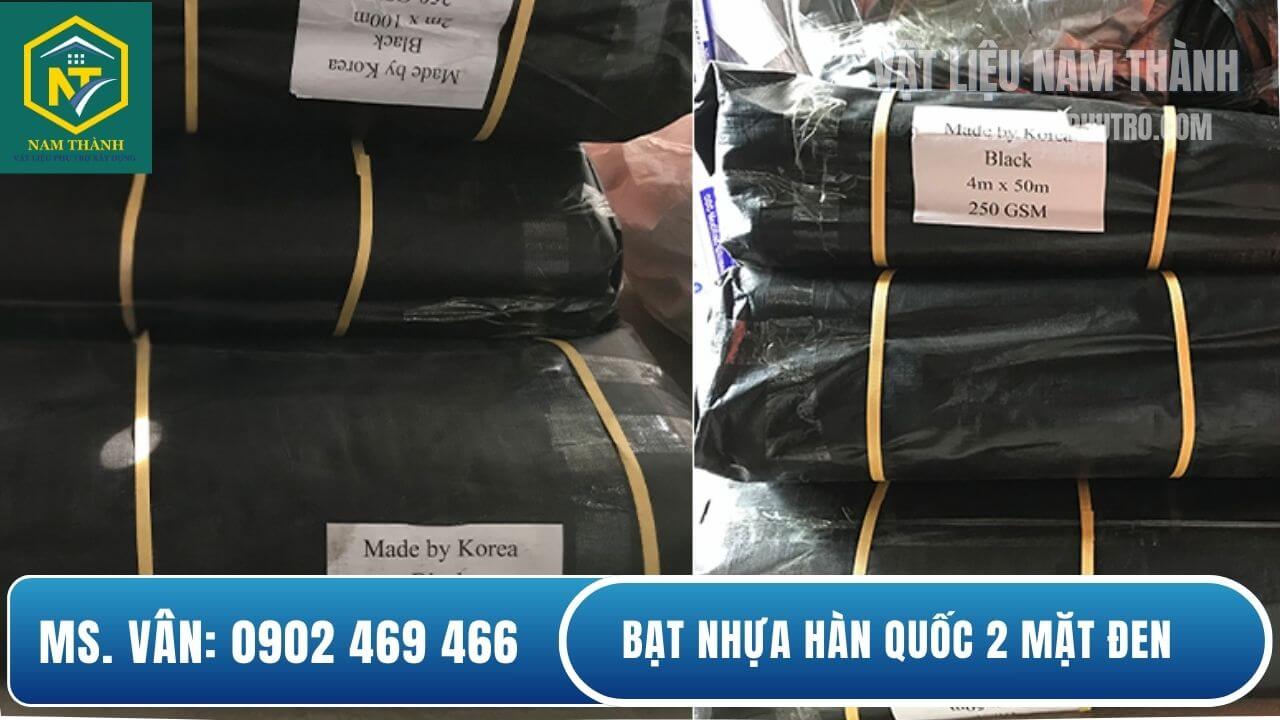 Bạt nhựa 2 mặt đen