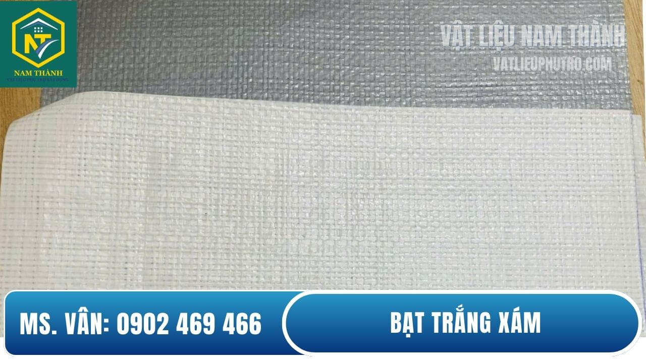 Bạt nhựa xám trắng