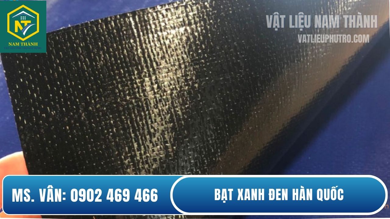 Bạt nhựa xanh đen
