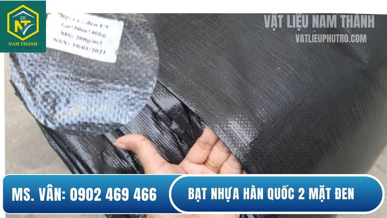 Bạt PE Hàn Quốc 2 mặt đen