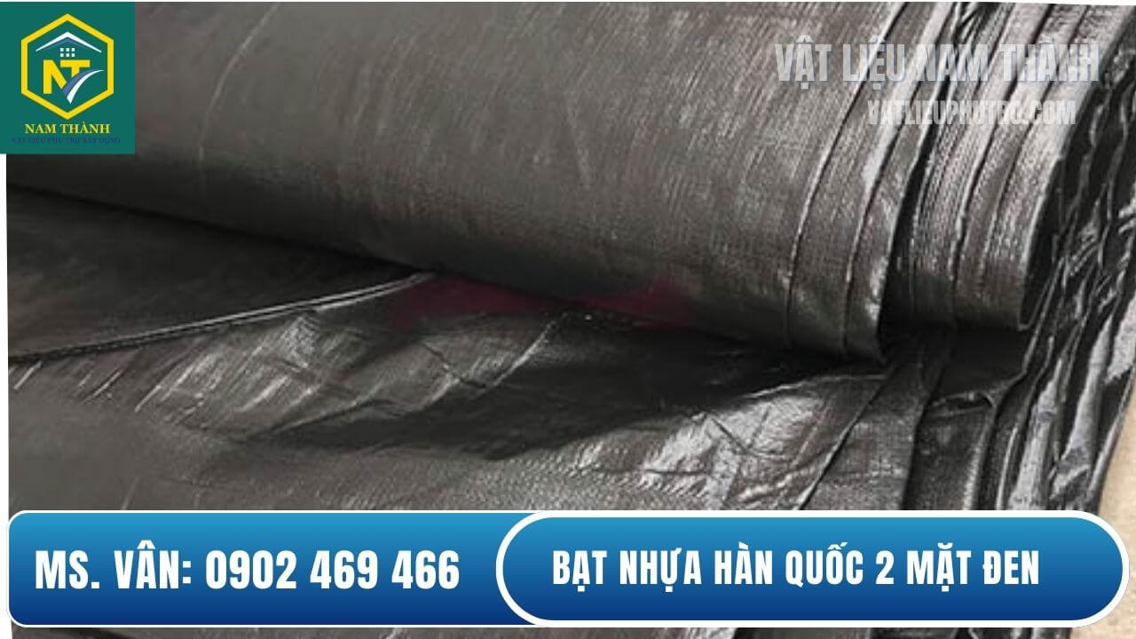 Bạt PE màu đen 2 mặt
