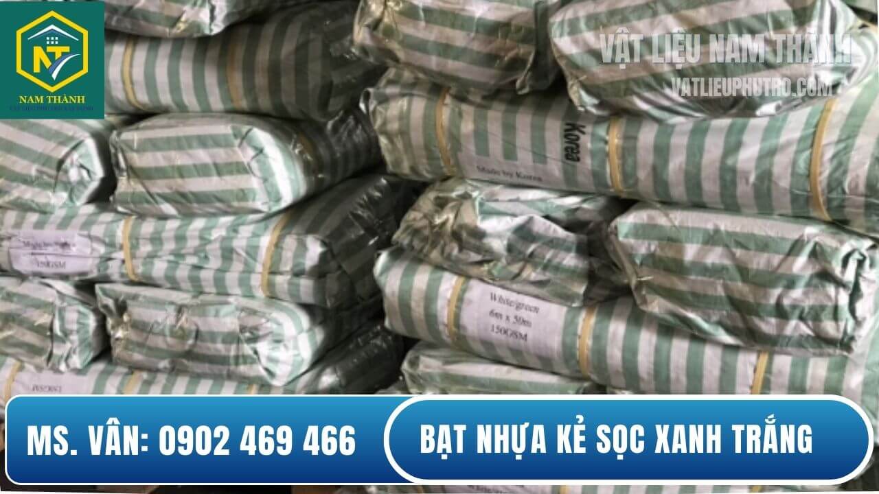 Bạt sọc trắng xanh lá