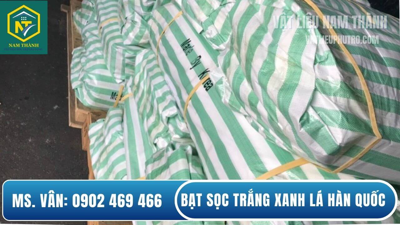 Bạt sọc xanh lá Hàn Quốc
