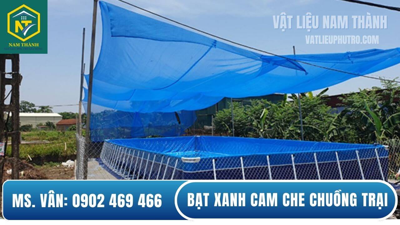 Bạt xanh cam che chuồng trại