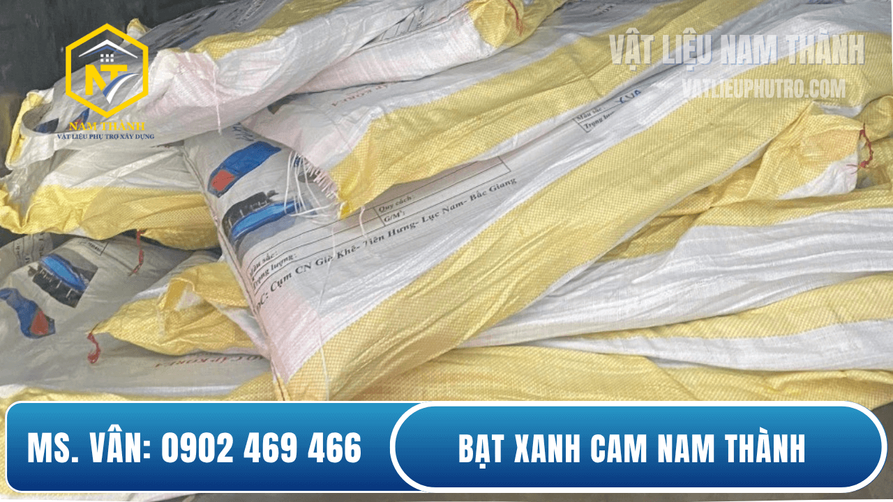 Bạt xanh cam che nắng che mưa| Nam Thành