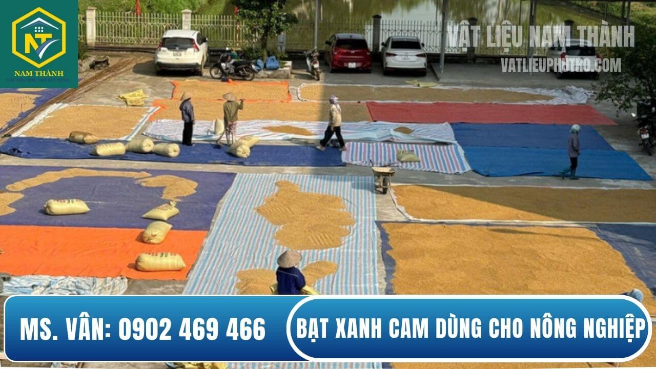 Bạt xanh cam dùng cho nông nghiệp