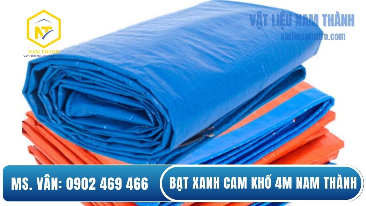 Bạt xanh cam khổ 4m - Nam Thành