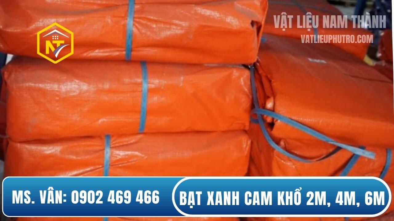 Bạt xanh cam khổ 2m, 4m, 6m