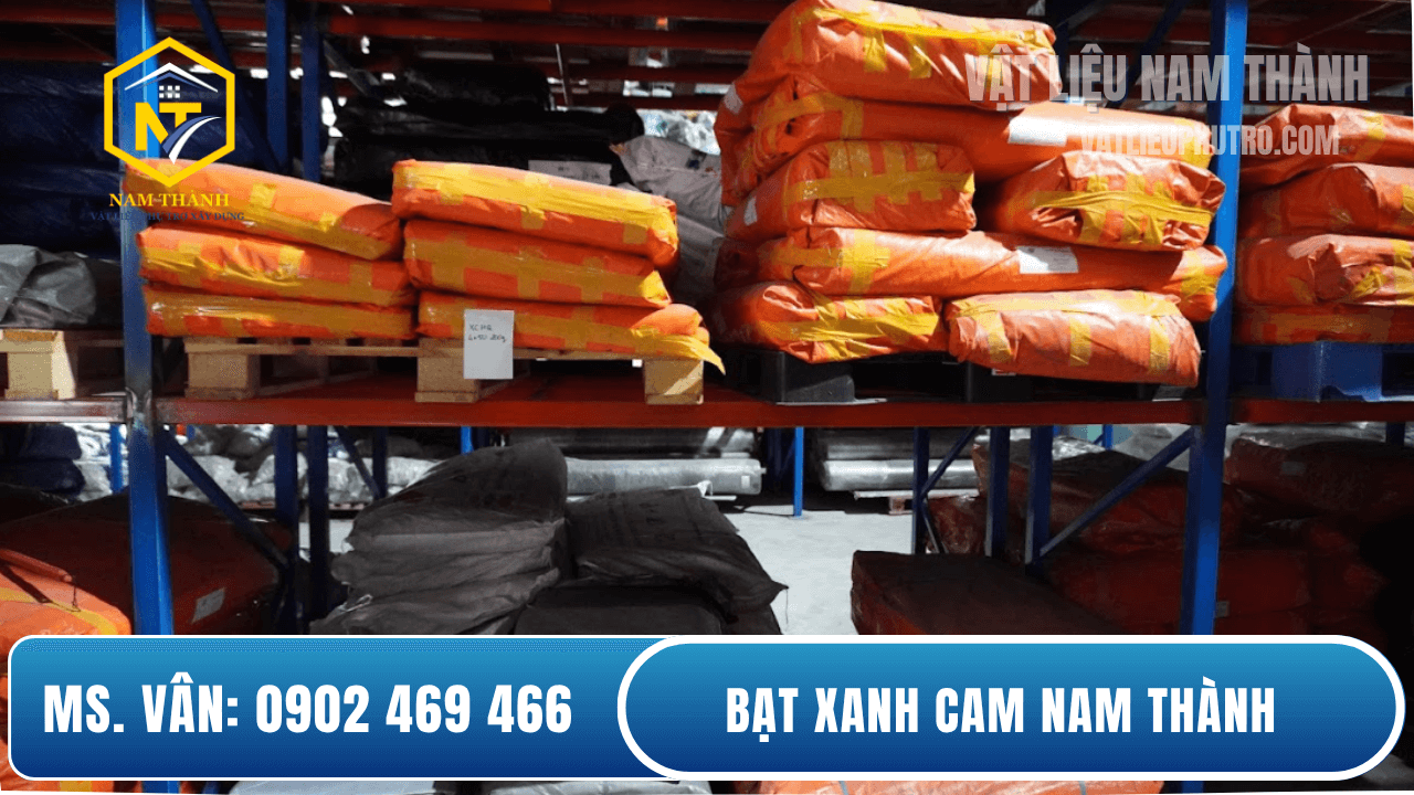 Bạt xanh cam che nắng che mưa| Nam Thành