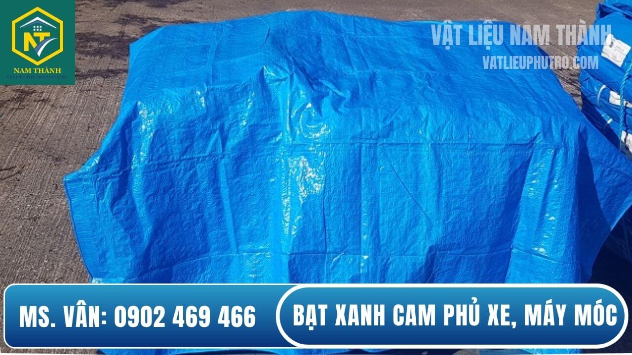 Bạt xanh cam phủ máy móc thiết bị