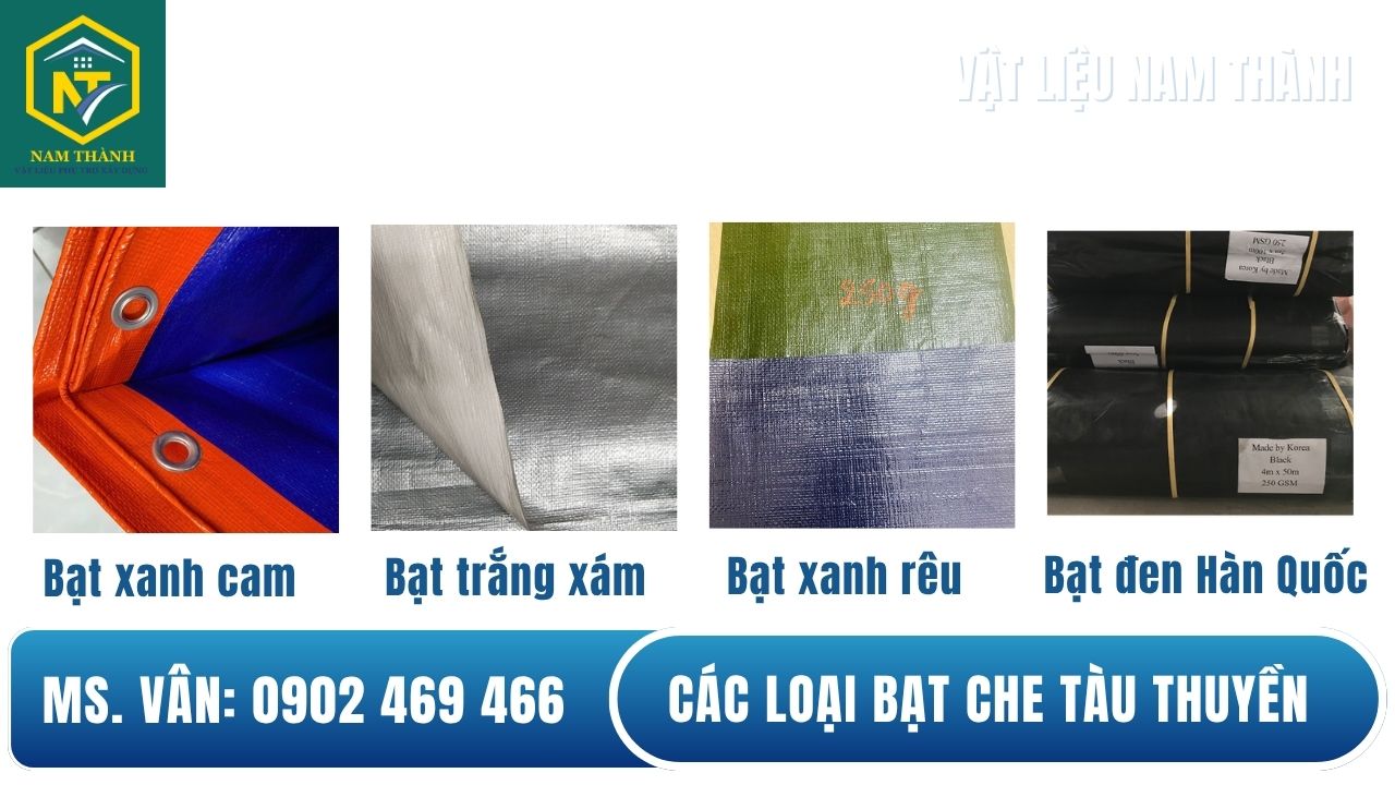 Các loại bạt che tàu thuyền