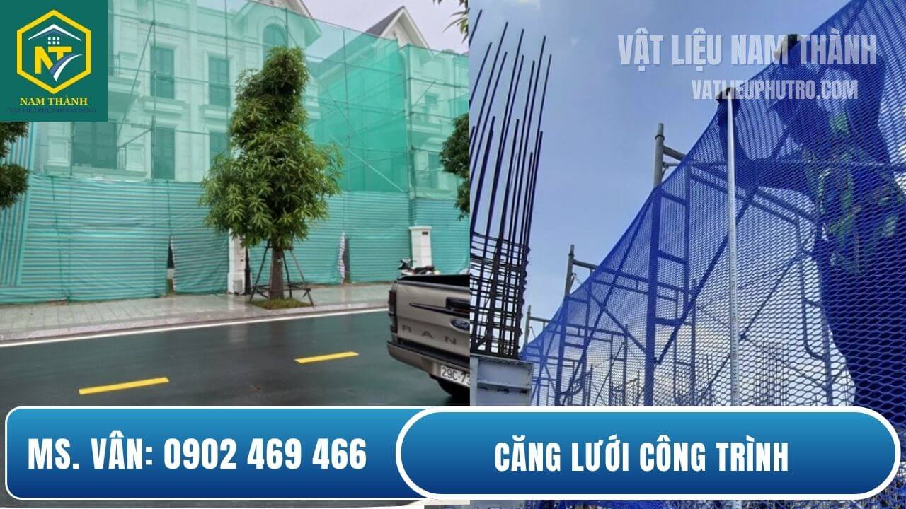 Căng lưới công trình
