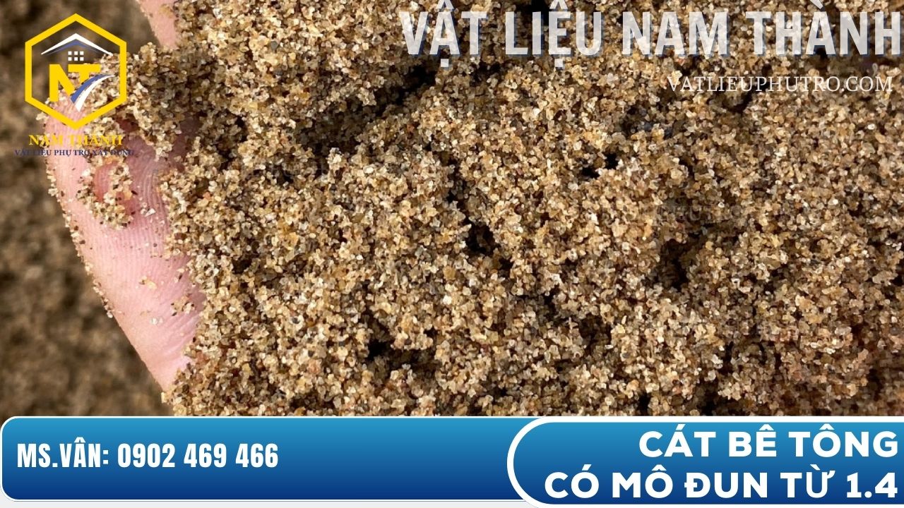 Cát dùng để đổ cục kê bê tông