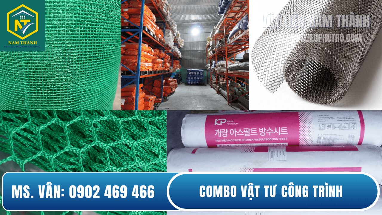 Combo vật tư công trình